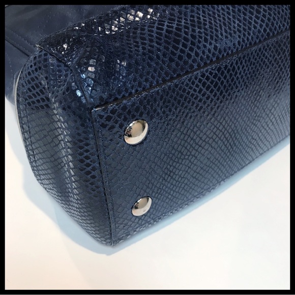 Coach Park Elevated Leather Snakeskin F19969 - Picture 7 of 11